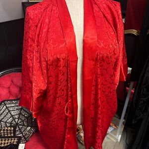 Victoria's Secret Red Satin Robe